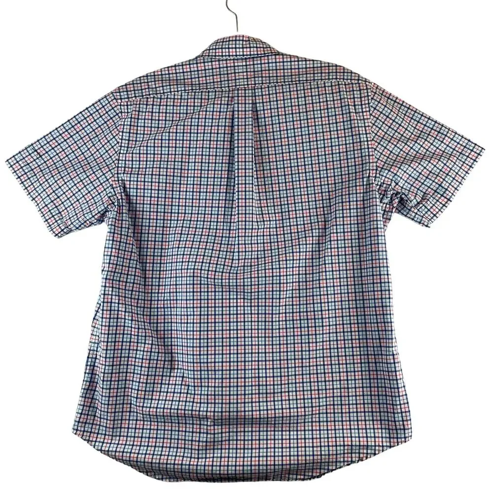 Ralph Lauren Vintage Short Sleeve Plaid Shirt SZ L